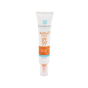 ضدآفتاب بی رنگ SPF50 بیوتی درما مدل فیوژن مناسب پوست چرب 40میل